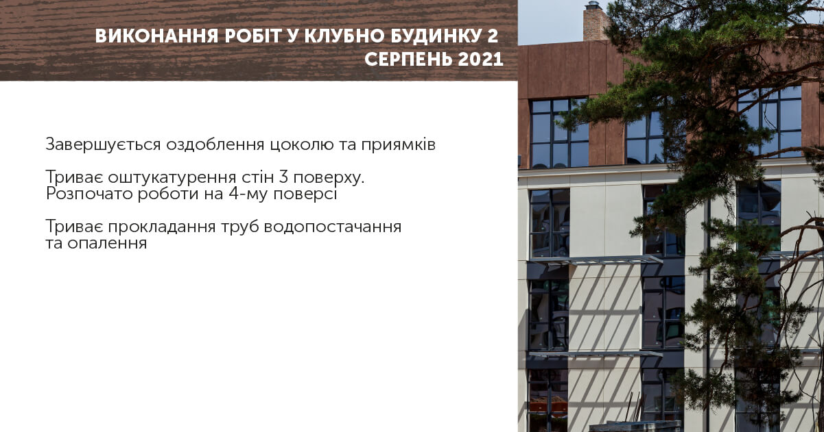 ВИКОНАННЯ РОБІТ У КЛУБНОМУ БУДИНКУ 2 СЕРПЕНЬ 2021